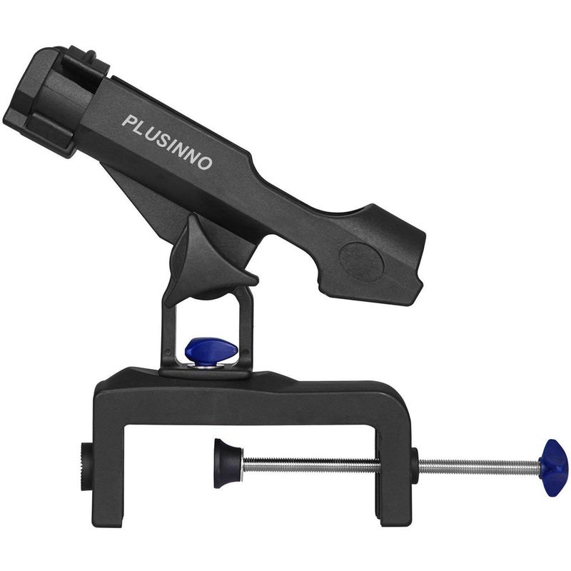 PLUSINNO حامل قضبان الصيد PLUSINNO مع فتحات كبيرة وقابل للتعديل 360 درجة لحامل القضبان القابلة للطي (1 عبوة زرقاء) - Image 1